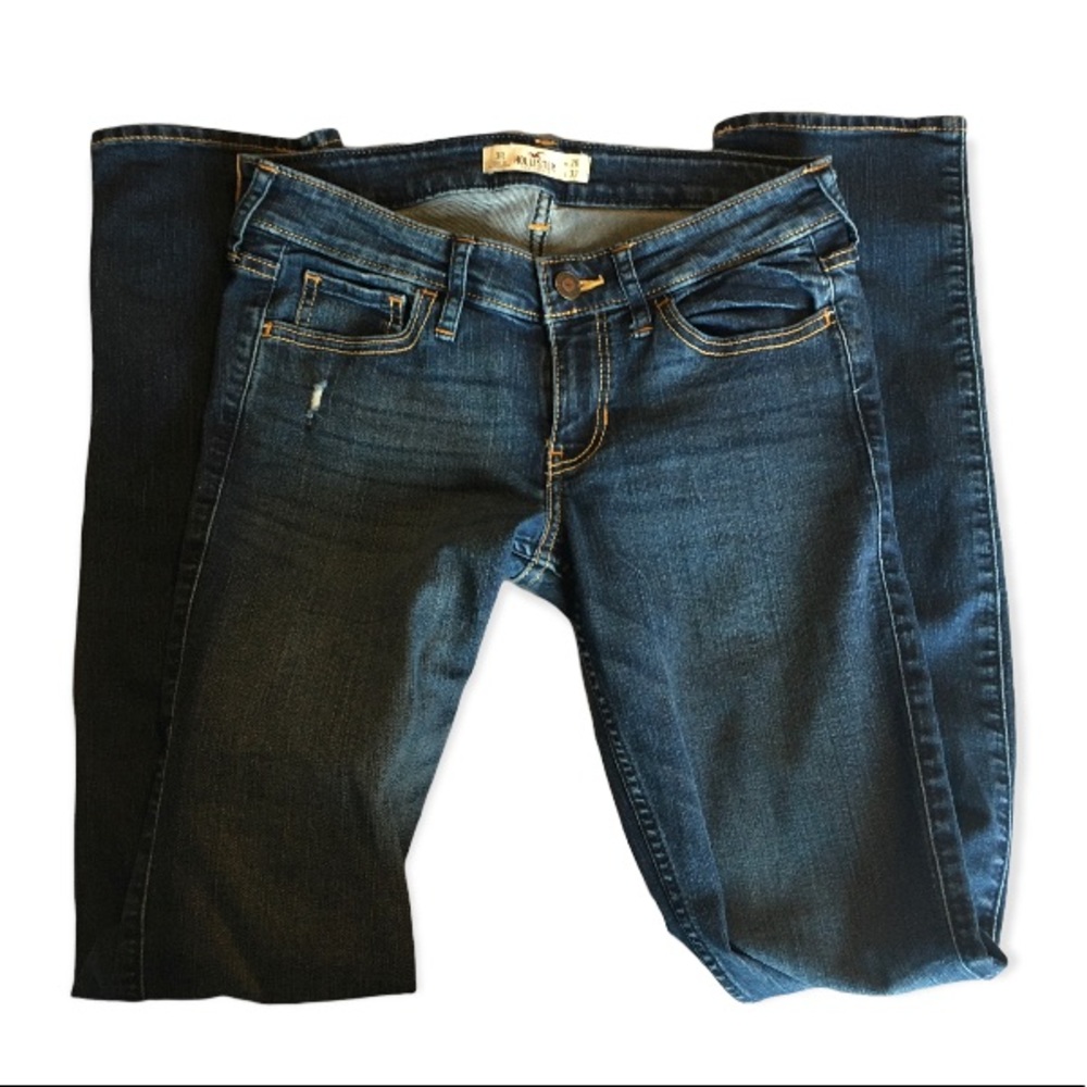 Hollister Women’s Dark Blue Denim Skinny Jeans